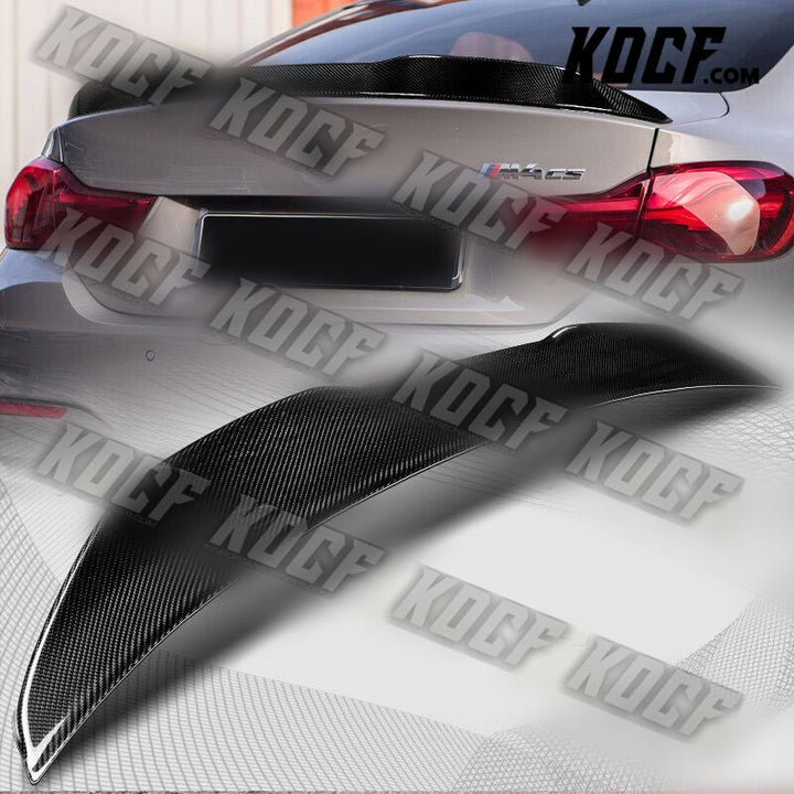 For 2015-2020 BMW F82 M4 Coupe PSM-Style Carbon Fiber Rear Trunk Spoiler Wing - KOCF.com - Car Parts