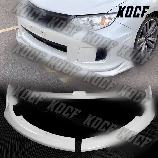 For 08-10 Subaru Impreza WRX STi CS2-Style Painted White Front Bumper Body Lip - KOCF.com - Car Parts