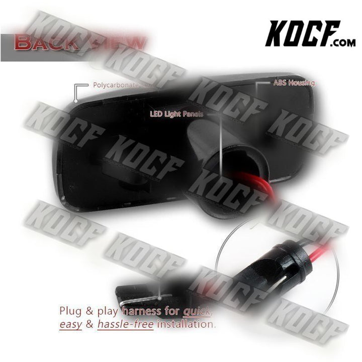 For Jeep Grand Cherokee/Patriot/Compass Smoke Lens Amber LED Side Marker Lights - KOCF.com - Car Parts