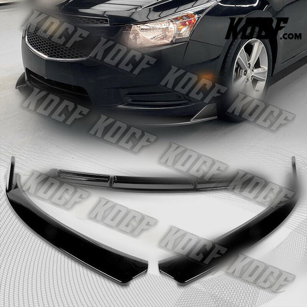 For 2011-2014 Chevrolet Cruze Painted Black Front Bumper Splitter Spoiler Lip - KOCF.com - Car Parts