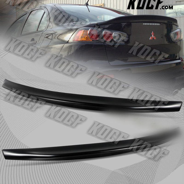 For 2008-2017 Mitsubishi Lancer EVO 10 Black ABS Rear Trunk Duck Lid Spoiler