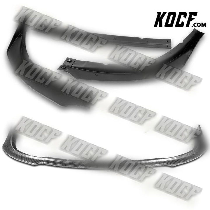 For 2009-2015 Lancer GT GTS RA-Style Carbon Look Front Bumper Body Spoiler Lip - KOCF.com - Car Parts