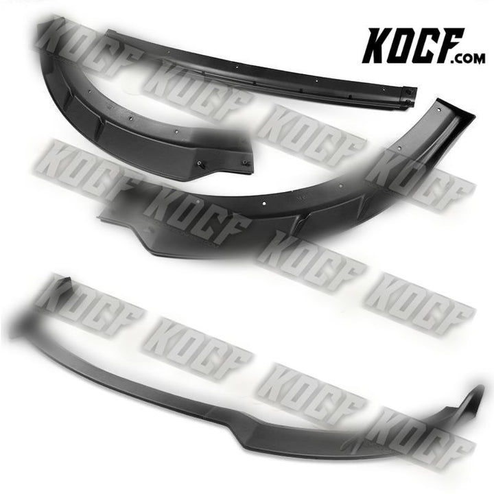 For 15-21 Dodge Charger RA-Style Matt Black Front Bumper Splitter Spoiler Lip - KOCF.com - Car Parts