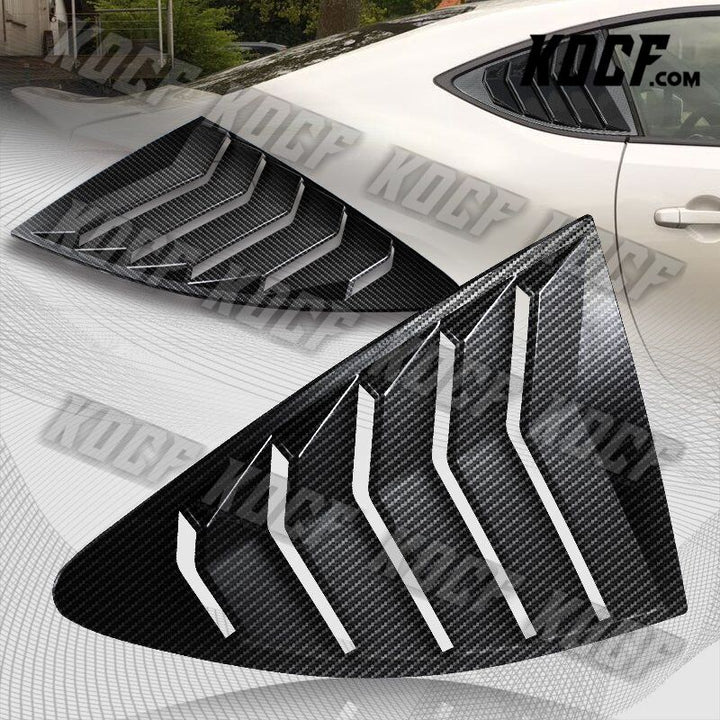 For 13-20 Scion FR-S/Subaru BRZ 1/4 Quarter Carbon Style Window Louvers Covers - KOCF.com - Car Parts