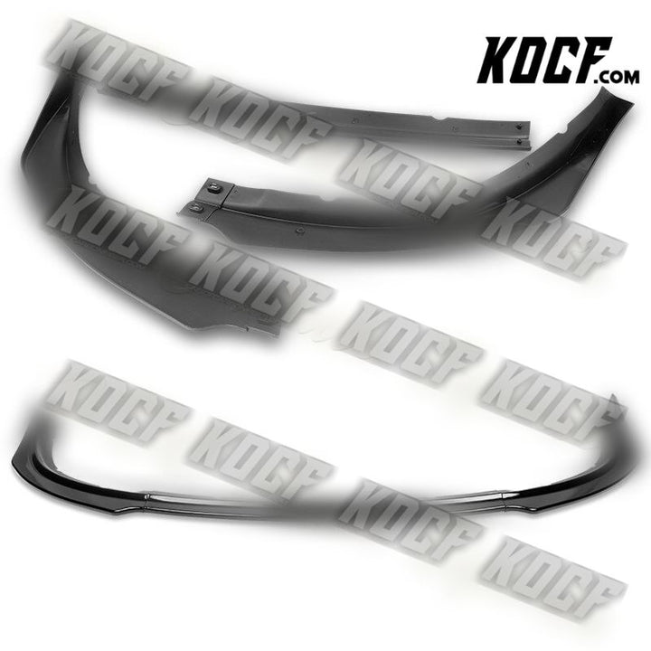 For 2009-2015 Lancer GT GTS RA-Style Painted Black Front Bumper Body Spoiler Lip - KOCF.com - Car Parts