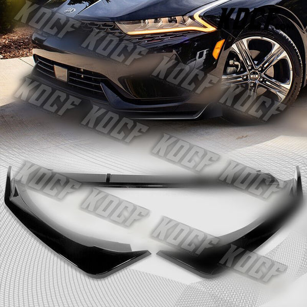 For 2021-2022 Kia Optima K5 Painted Black Front Bumper Body Splitter Spoiler Lip