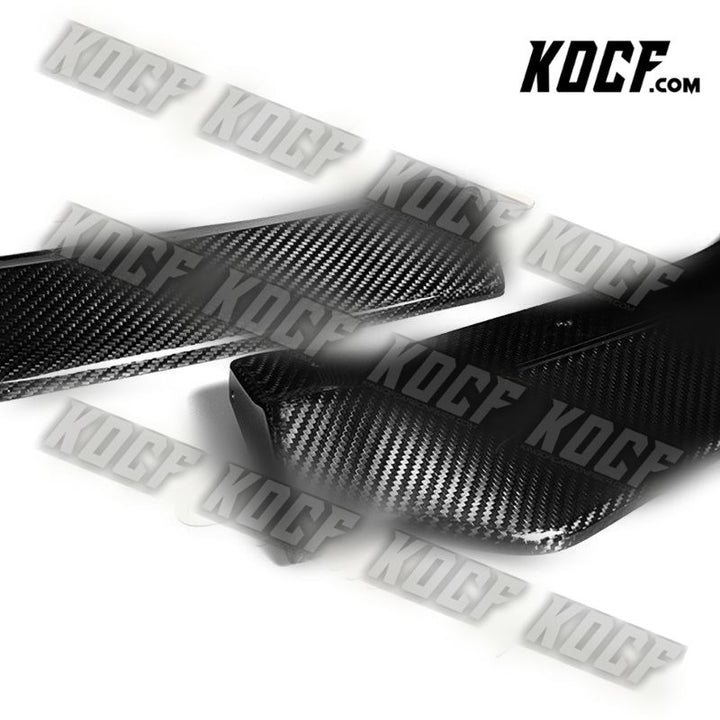 For 2011-2014 Dodge Charger SRT Real Carbon Fiber Front Bumper Body Spoiler Lip - KOCF.com - Car Parts