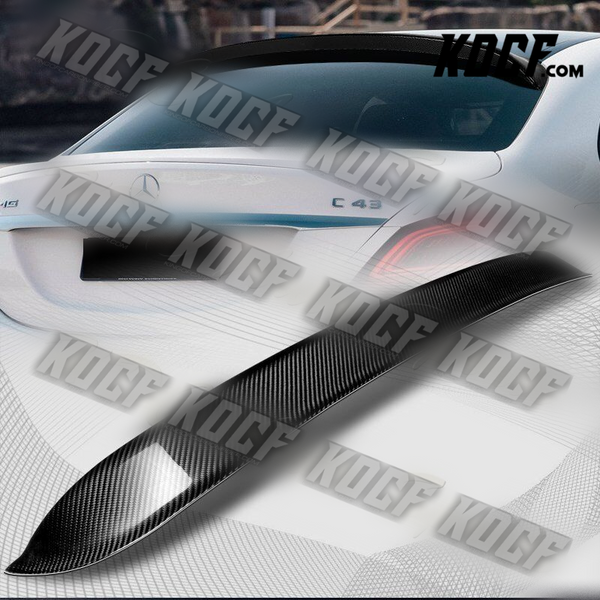 For 2015-2021 Mercedes C-Class Sedan W205 Carbon Fiber Rear Window Roof Spoiler - KOCF.com - Car Parts