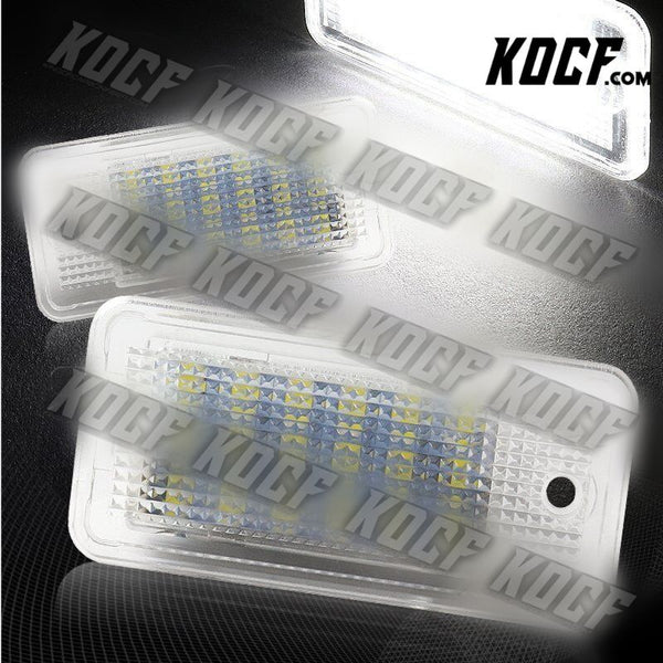 For 04-09 Audi A3 S3 S4 B6 B7 18-SMD LED 6000K Xenon White License Plate Lights - KOCF.com - Car Parts