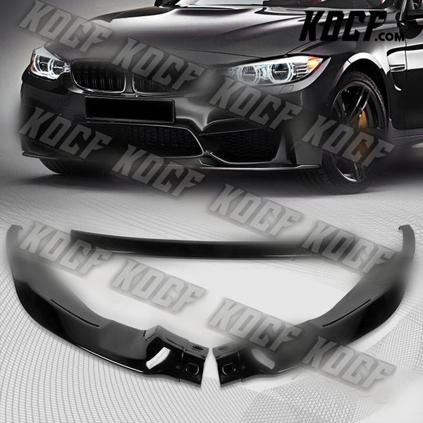 For 2015-2019 BMW F80 F82 F83 M3 M4 GT-Style Painted Black Front Bumper Body Lip