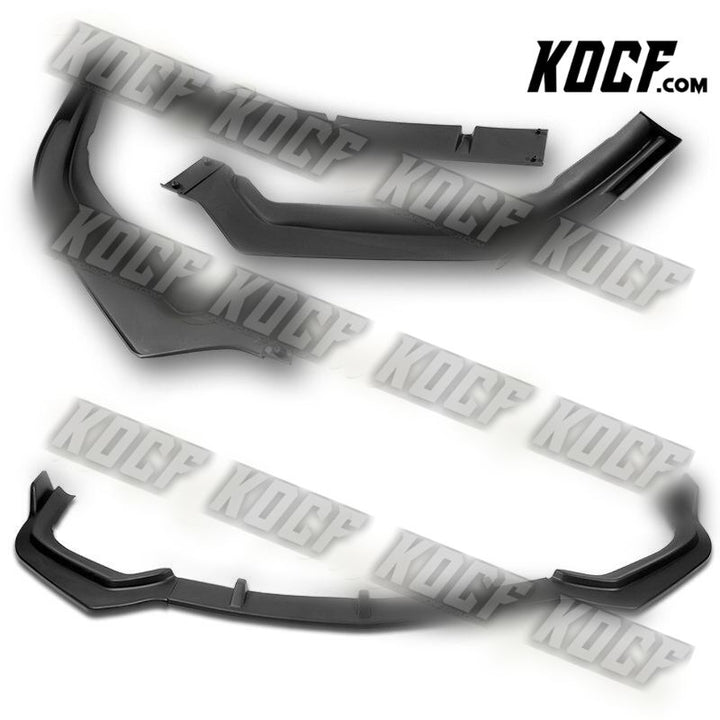 For 2018-2020 Acura TLX STP-Style Matt Black Front Bumper Splitter Spoiler Lip - KOCF.com - Car Parts