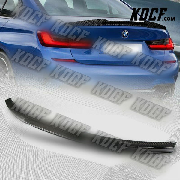 For 19-21 BMW 320i 330i M340i G20 M4 Type Real Carbon Fiber Rear Trunk Spoiler - KOCF.com - Car Parts