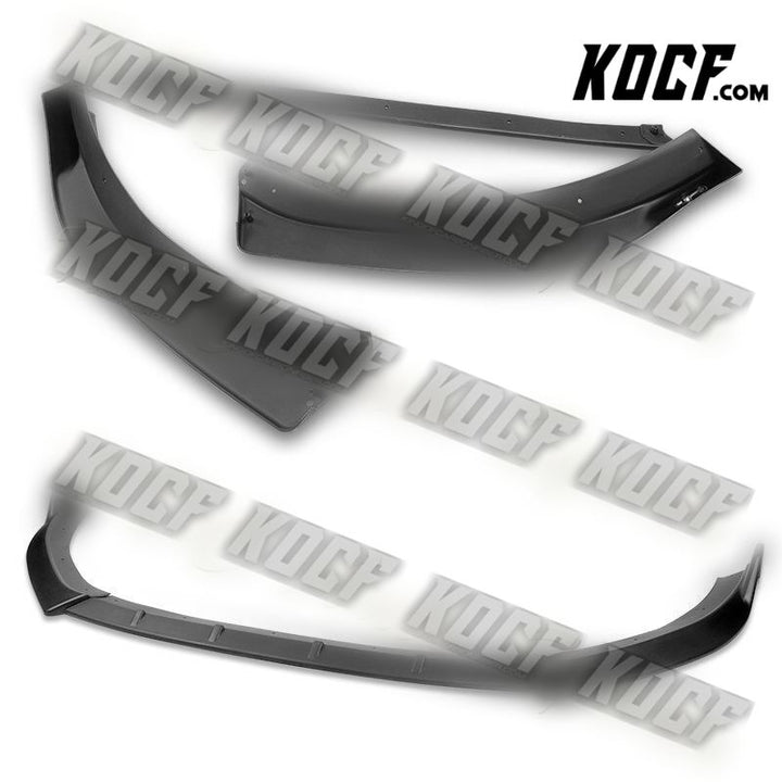 For 2014-2016 Audi A3 Matt Black Sport Front Bumper Body Splitter Spoiler Lip - KOCF.com - Car Parts