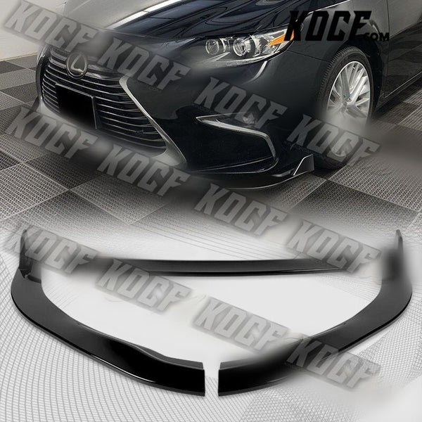 For 2016-2018 Lexus ES300H ES350 Painted Black Front Bumper Body Kit Spoiler Lip - KOCF.com - Car Parts