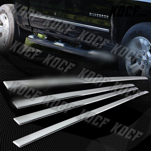 For 2014-2019 GMC Sierra 2500HD 3500HD Chrome ABS Side Moldings Trim 4-Pcs - KOCF.com - Car Parts