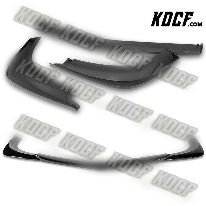 For 2012-2014 Mercedes-Benz W204 C63 AMG Painted Black Front Bumper Spoiler Lip - KOCF.com - Car Parts