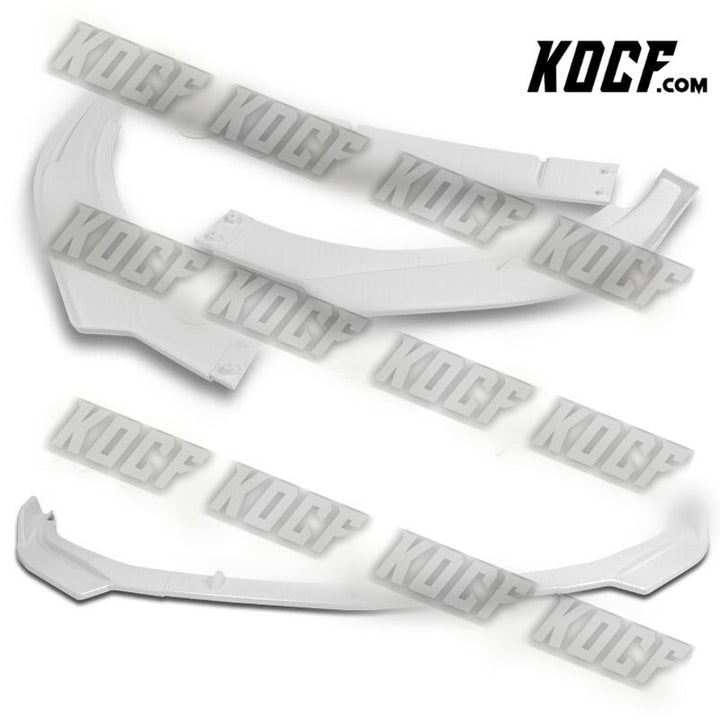 For 2017-2021 Alfa Romeo Giulia Painted White Front Bumper Body Kit Spoiler Lip - KOCF.com - Car Parts