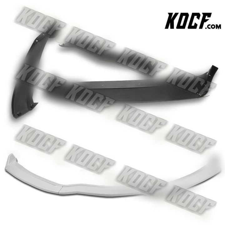 For 14-19 Corvette C7 ST-Style Painted White Front Bumper Splitter Spoiler Lip - KOCF.com - Car Parts