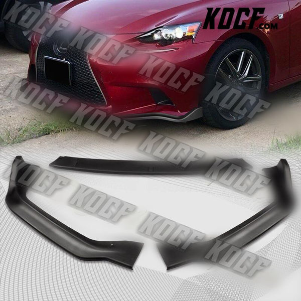 For 2014-2016 Lexus IS250 IS350 F-Sport JDM Matt Black Front Bumper Body Kit Lip - KOCF.com - Car Parts