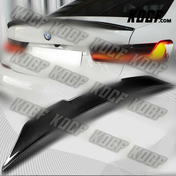 For 2019-2022 BMW 3-Series G20 V-Style Real Carbon Fiber Rear Trunk Spoiler Wing