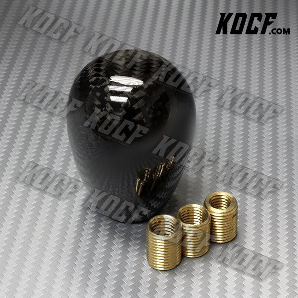 Real Carbon Fiber Type-R Manual Transmission Gear Shift Shifter Knob Universal 3 - KOCF.com - Car Parts