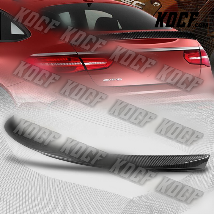 For 2016-2019 Mercedes GLE-Class Coupe C292 Real Carbon Fiber Trunk Spoiler Wing - KOCF.com - Car Parts