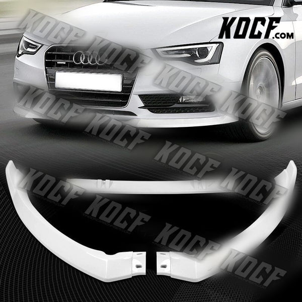 For 2013-2016 Audi A5 Painted White Front Bumper Body Kit Spoiler Splitter Lip