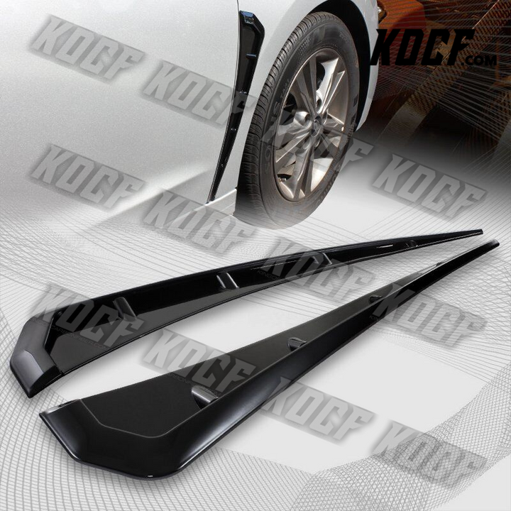 For 2016-2021 Honda Civic Glossy Black ABS Side Fender Vent Air Wing Cover Trim - KOCF.com - Car Parts