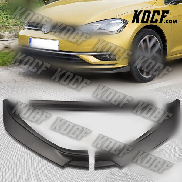 For 2018-2021 Volkswagen VW Golf MK7.5 Black Front Bumper Body Kit Spoiler Lip - KOCF.com - Car Parts