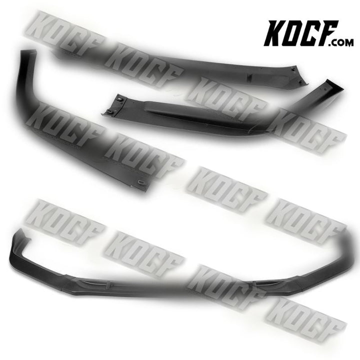 For 2016-2017 Honda Accord Sedan STP-Style Matt Black Front Bumper Spoiler Lip - KOCF.com - Car Parts