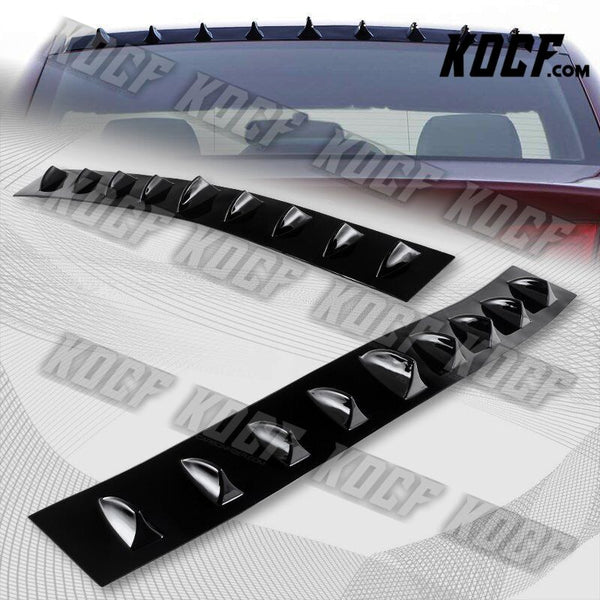 For 2006-2011 Honda Civic 4DR Black Shark Fin Rear Roof Vortex Spoiler Wing - KOCF.com - Car Parts