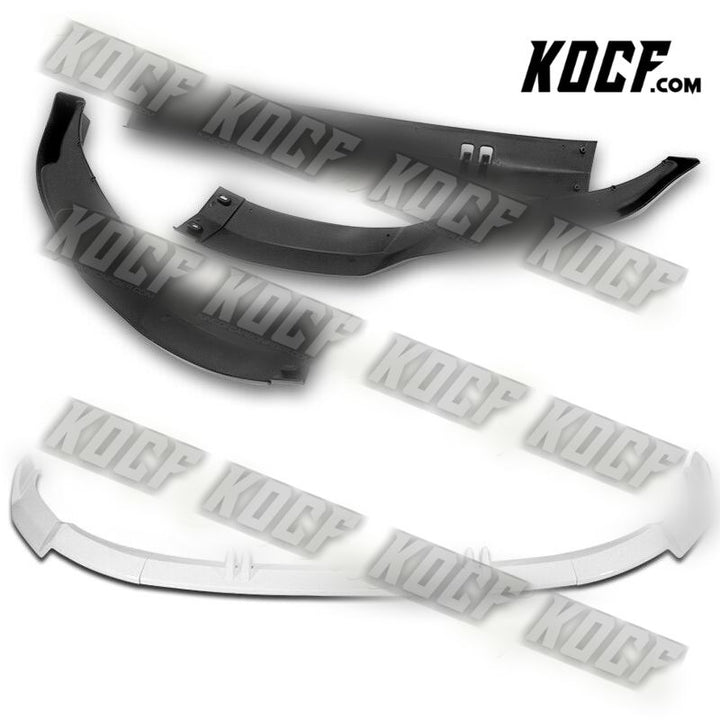 For 2022-2023 Audi A3 Sedan STP-Style Painted White Front Bumper Spoiler Lip - KOCF.com - Car Parts