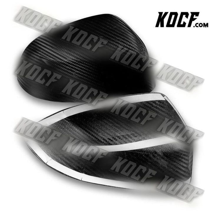 For 2014-2018 BMW X3 X4 X5 X6 100% Real Carbon Fiber Side Mirror Cover Cap 2pcs - KOCF.com - Car Parts