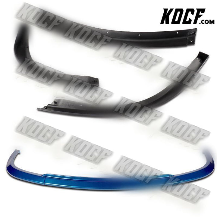 For 2006-2007 Subaru Impreza WRX STi S204 Painted Blue Front Bumper Spoiler Lip - KOCF.com - Car Parts