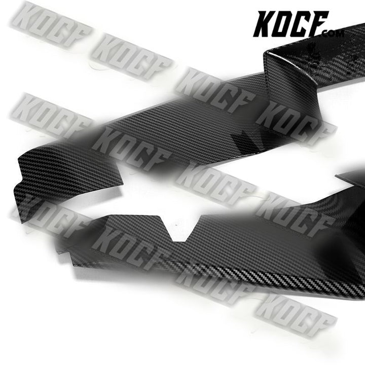 For 2004-2008 Mazda RX8 RX-8 MS-Style Carbon Look Front Bumper Spoiler Lip 2pcs - KOCF.com - Car Parts