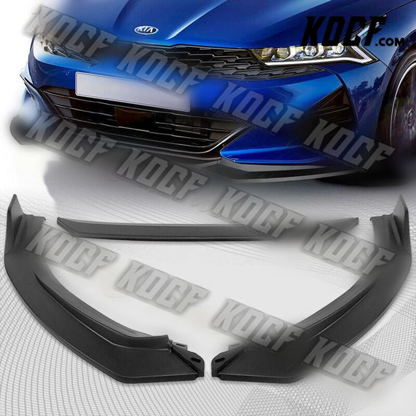 For 2021-2022 Kia K5 GT-Line STP-Style Matt Black Front Bumper Body Spoiler Lip - KOCF.com - Car Parts