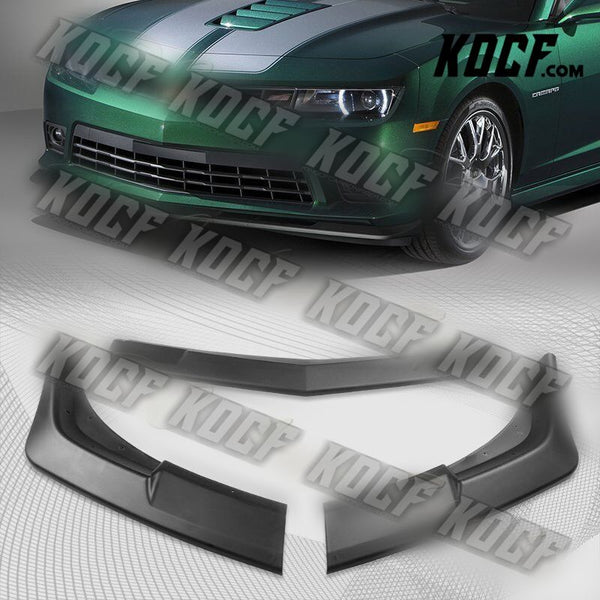 For 2014-2015 Chevy Camaro SS Z28 Matt Black Front Bumper Body Kit Spoiler Lip