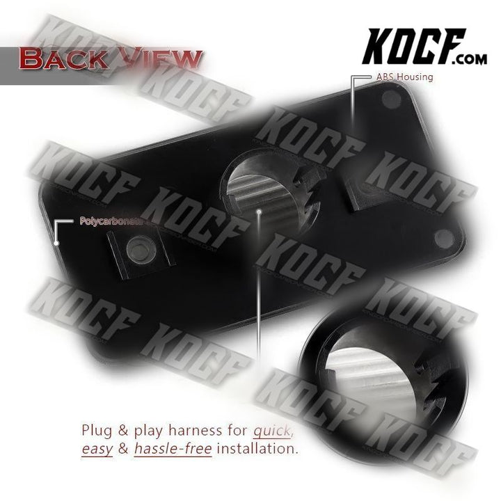 For 2002-2014 Mercedes G500 G550 W463 Smoked Lens Front+Rear Side Marker Lights - KOCF.com - Car Parts