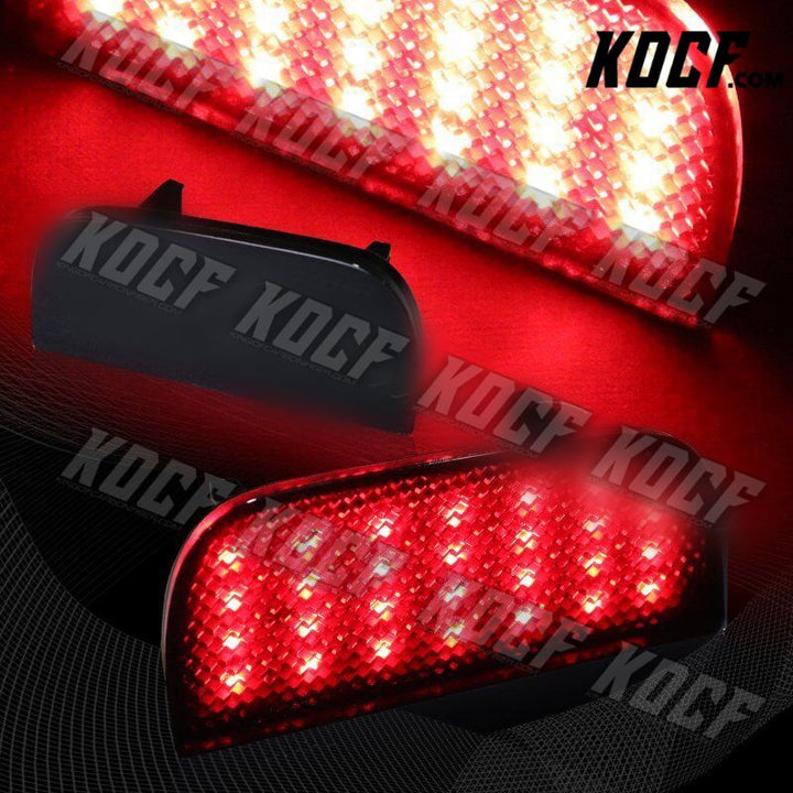 For 2016-2019 Honda Civic Smoke Lens 54-LED Rear Bumper Reflector Brake Lights - KOCF.com - Car Parts