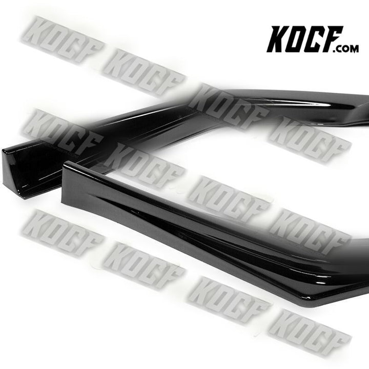 For 2017-2019 Subaru Impreza ST-Style Painted Black Front Bumper Spoiler Lip 3pc - KOCF.com - Car Parts