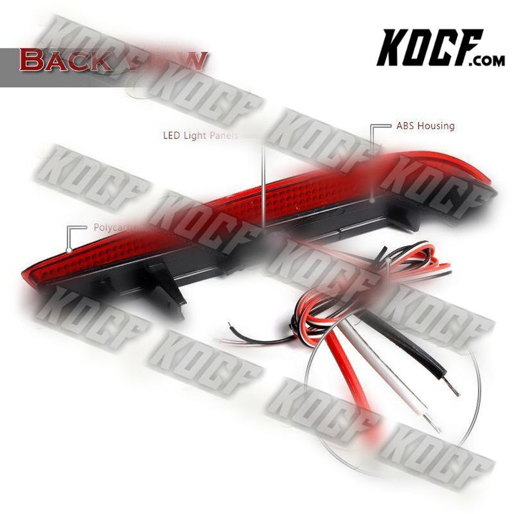 For 2011-2014 Acura TSX/Honda Insight JDM Red Lens LED Bumper Brake Light Lamp - KOCF.com - Car Parts