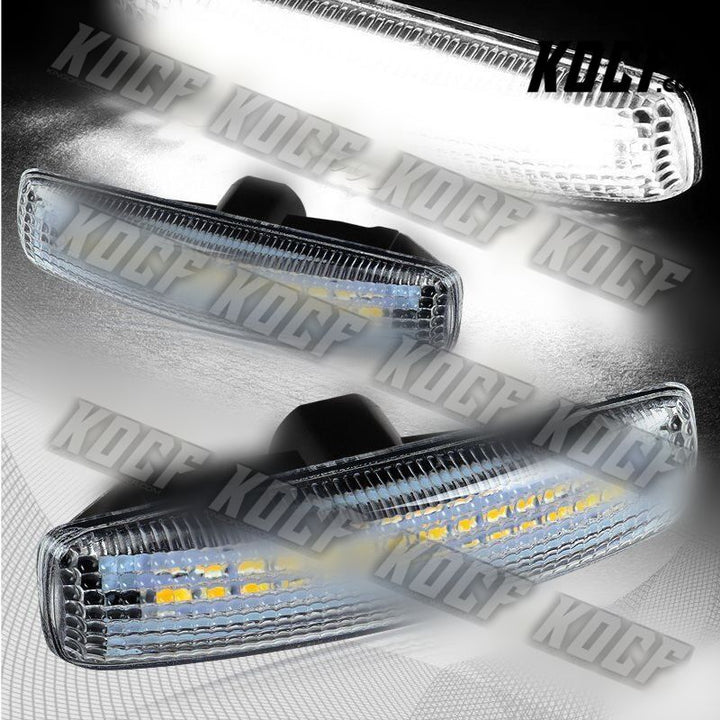 For 06-13 Range Rover Sport L320 Clear White LED Turn Signal Side Marker Lights - KOCF.com - Car Parts