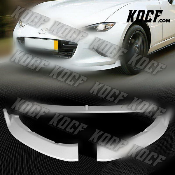 For 16-21 Mazda Miata MX-5 MP-Style Painted WH Front Bumper Splitter Spoiler Lip - KOCF.com - Car Parts