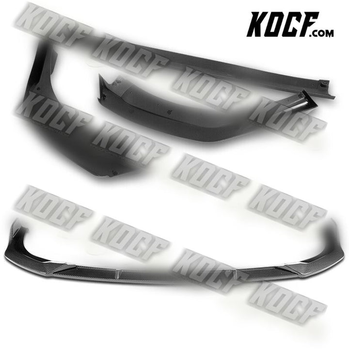 For 2020-2022 BMW 2-Series F44 Gran Coupe Carbon Style Front Bumper Spoiler Lip - KOCF.com - Car Parts