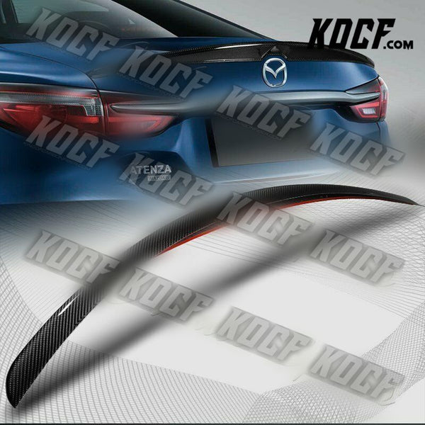 For 2019-2021 Mazda 6 Axela Sedan V-Type Real Carbon Fiber Trunk Lid Spoiler - KOCF.com - Car Parts