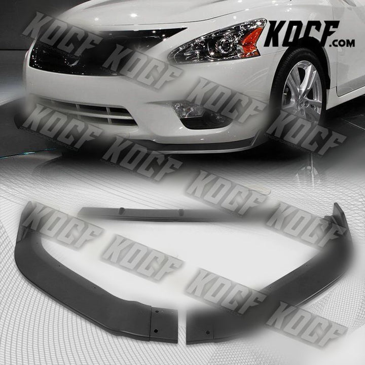 For 13-15 Nissan Altima 4DR Matt Black Front Bumper Body Splitter Spoiler Lip - KOCF.com - Car Parts