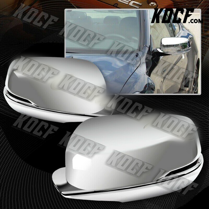 For 2013-2017 Honda Accord Mirror Chrome ABS Side Turn Signal Mirror Covers Kit - KOCF.com - Car Parts