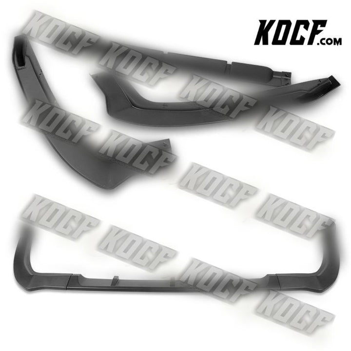 For 19-21 Toyota Avalon STP-Style Matt Black Front Bumper Splitter Spoiler Lip - KOCF.com - Car Parts