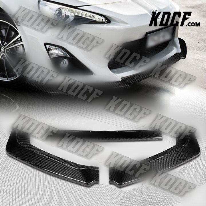 For 2013-2016 Scion FR-S/Toyota 86 Real Carbon Fiber Front Bumper Body Kit Lip - KOCF.com - Car Parts