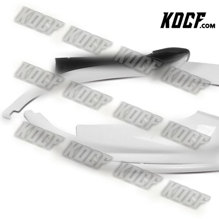 For 2011-2016 BMW F10 528i 530i M-Sport Painted White Front Bumper Spoiler Lip - KOCF.com - Car Parts